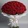 Букет 101 Красная роза Блэк Мэджик в Инкермане