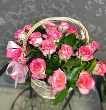 Цветочная композиция из Розы в корзине #REPLACE_PRED# Инкермане