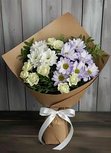 Букет цветов из:  Хризантемы и Розы в Инкермане