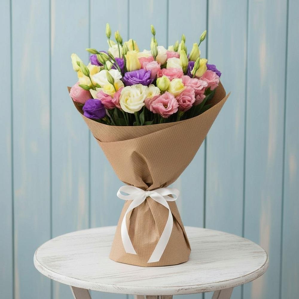 Букет цветов из: Лизиантусы в Инкермане