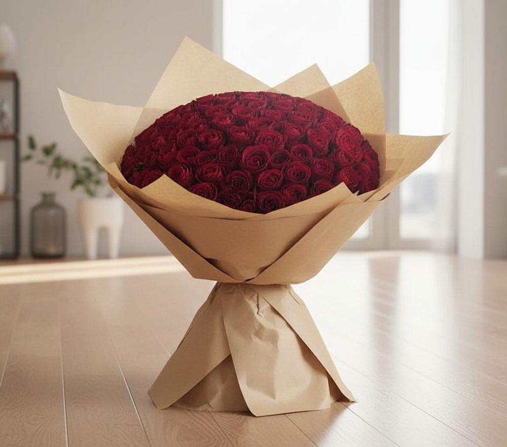 Букет 101 Красная роза в Инкермане