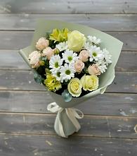 Букет цветов из:  Альстромерии, Розы и Хризантемы в Инкермане