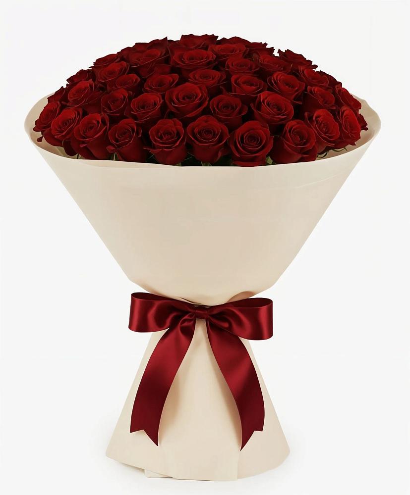 Букет 101 Бордовая роза Блэк Бакарра в Инкермане